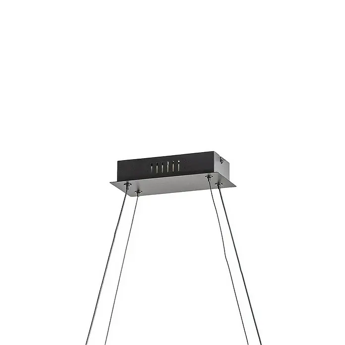 Lucande Pendelleuchte Mensola - L x B x H: 75 x 28,5 x 27 cm, schwarz, Schwarz