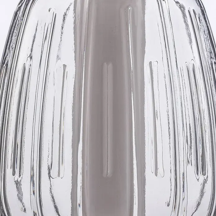 Lucande Pendelleuchte Fedra - L x B x H: 17 x 17 x 63,5 cm, alu / grau / zink, hellgrau, weiß, chrom