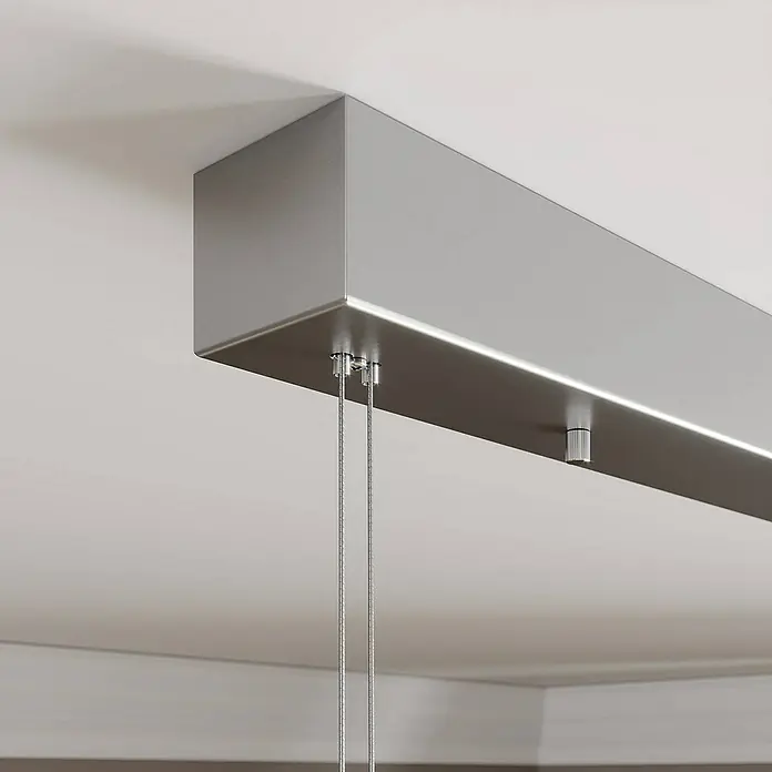 Lucande Pendelleuchte Arnik - L x B x H: 120 x 1,6 x 1,6 cm, nickel matt