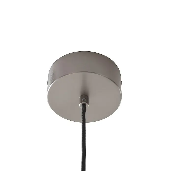 Lucande Pendelleuchte Mynoria - L x B x H: 35 x 35 x 29 cm, alu / grau / zink, silbergrau