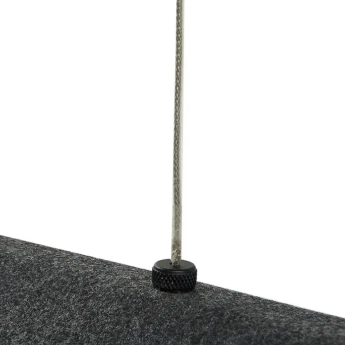 Lucande Pendelleuchte Naelle - L x B x H: 109 x 40 x 15,2 cm, schwarz, Schwarz, grau