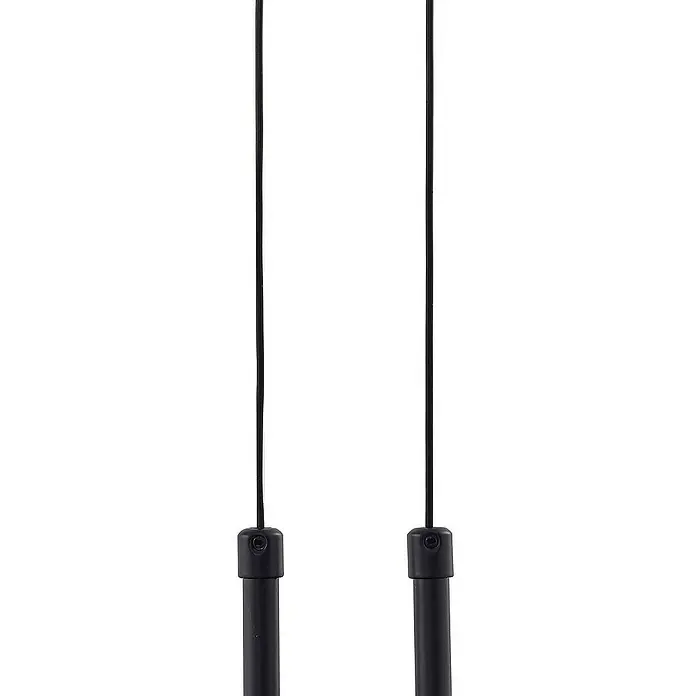 Lucande Pendelleuchte Dain - L x B x H: 28 x 28 x 13 cm, alu / grau / zink, rauchgrau, Schwarz