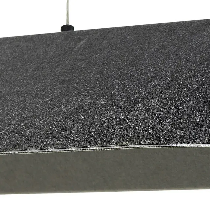 Lucande Pendelleuchte Naelle - L x B x H: 109 x 40 x 15,2 cm, schwarz, Schwarz, grau