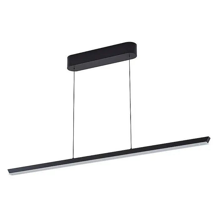 Lucande Pendelleuchte Solvar - L x B x H: 117 x 3 x 3 cm, schwarz, Schwarz