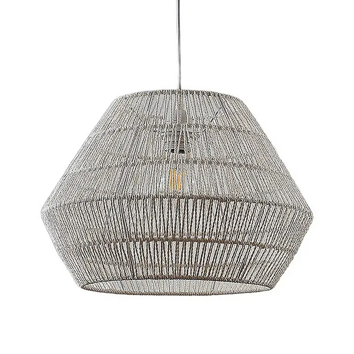 Lindby Pendelleuchte Ottavio - L x B x H: 40 x 40 x 27,5 cm, weiß / opal, weiß, E27