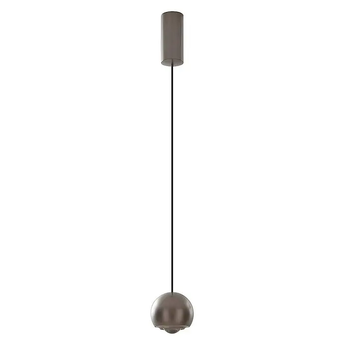 Lucande Pendelleuchte Varineth - L x B x H: 11 x 11 x 10 cm, alu / grau / zink, nickel satin