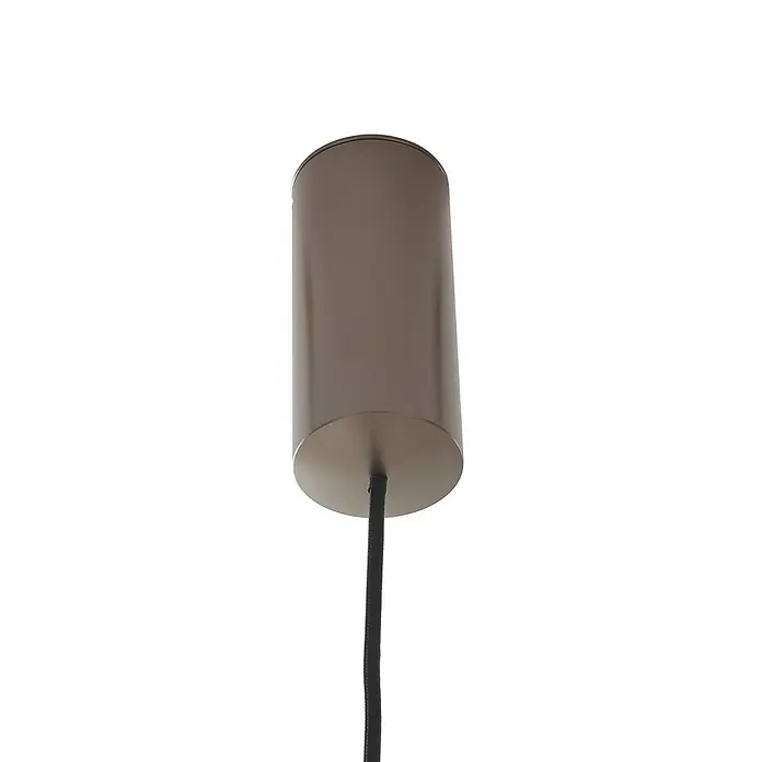 Lucande Pendelleuchte Varineth - L x B x H: 11 x 11 x 10 cm, alu / grau / zink, nickel satin