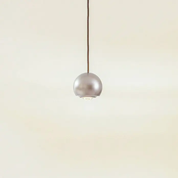 Lucande Pendelleuchte Varineth - L x B x H: 11 x 11 x 10 cm, alu / grau / zink, nickel satin