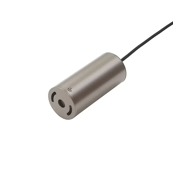 Lucande Pendelleuchte Varineth - L x B x H: 11 x 11 x 10 cm, alu / grau / zink, nickel satin