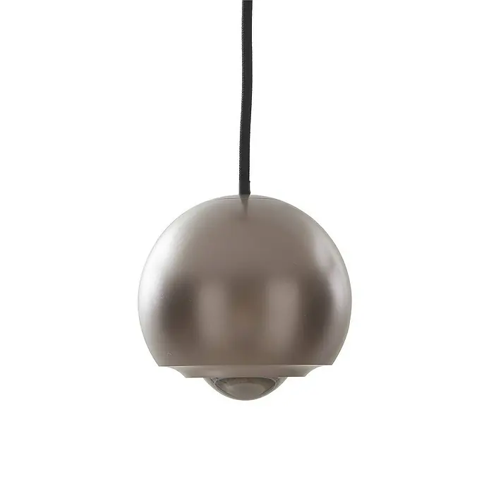 Lucande Pendelleuchte Varineth - L x B x H: 11 x 11 x 10 cm, alu / grau / zink, nickel satin