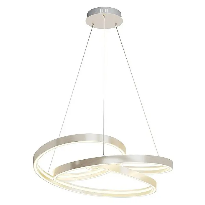 Lucande Pendelleuchte Gunbritt - L x B x H: 80 x 80 x 14 cm, alu / grau / zink, silbergrau, weiß