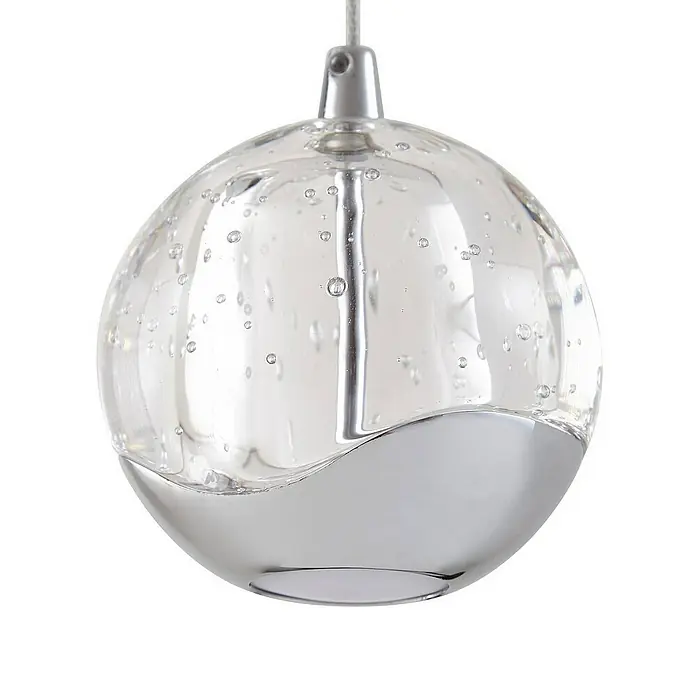 Lucande Pendelleuchte Hayley - klar / transparent, klar, chrom
