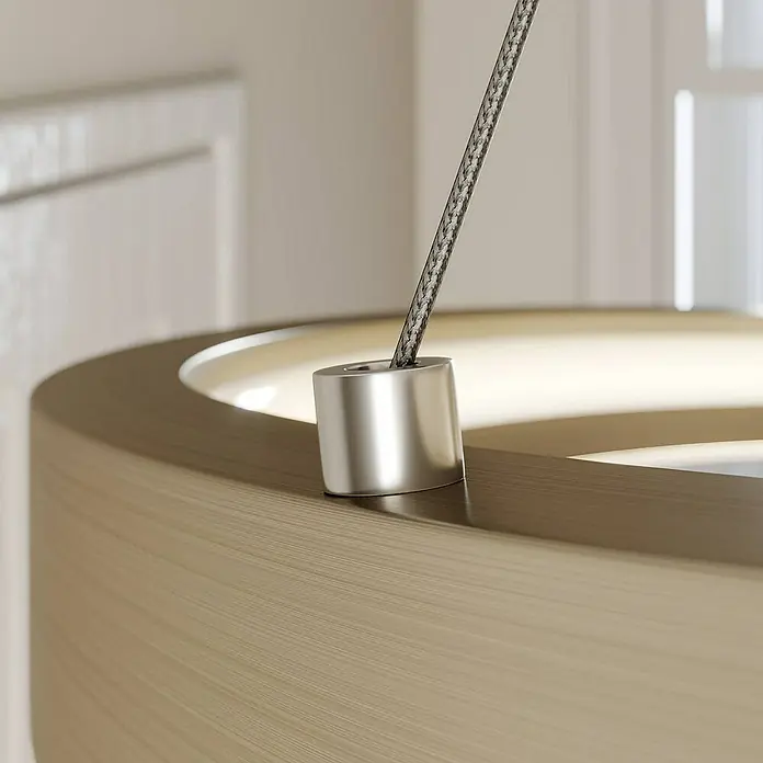 Lucande Pendelleuchte Gunbritt - L x B x H: 80 x 80 x 14 cm, alu / grau / zink, silbergrau, weiß