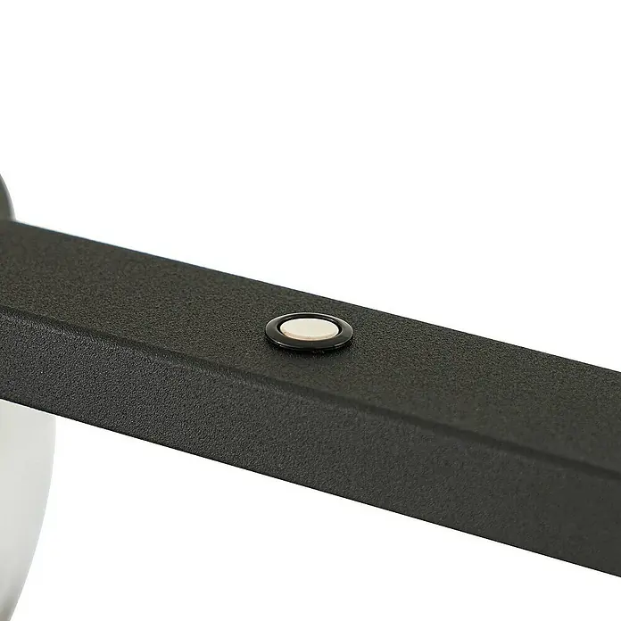 Lucande Pendelleuchte Martis - L x B x H: 117 x 20 x 7 cm, schwarz, Schwarz, rauchgrau
