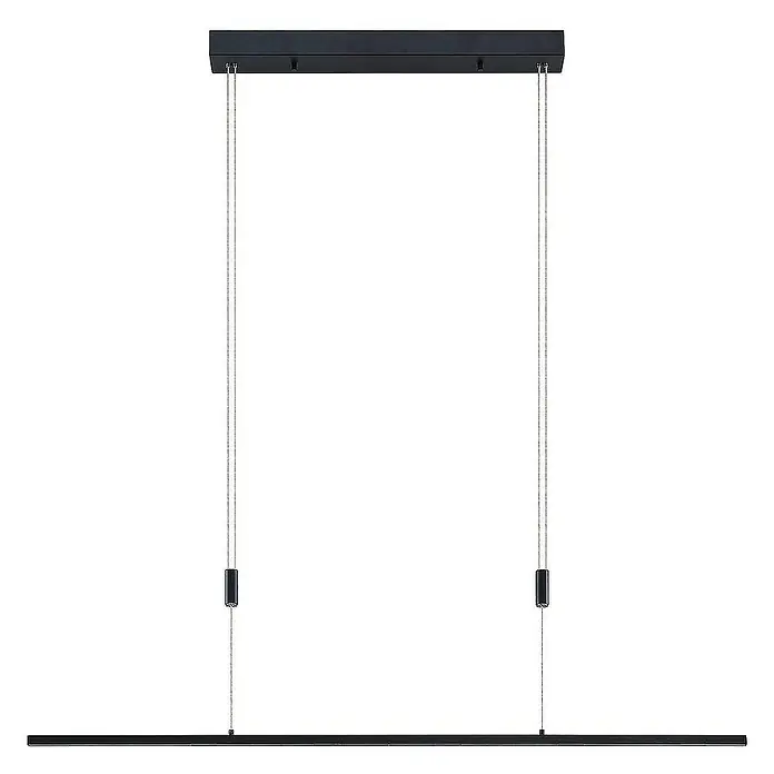 Lucande Pendelleuchte Stakato - Schwarz matt