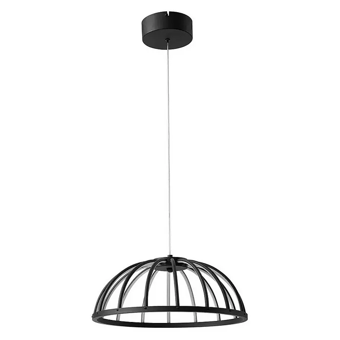 Lucande Pendelleuchte Attea - L x B x H: 40 x 40 x 15,5 cm, schwarz, Schwarz, weiß