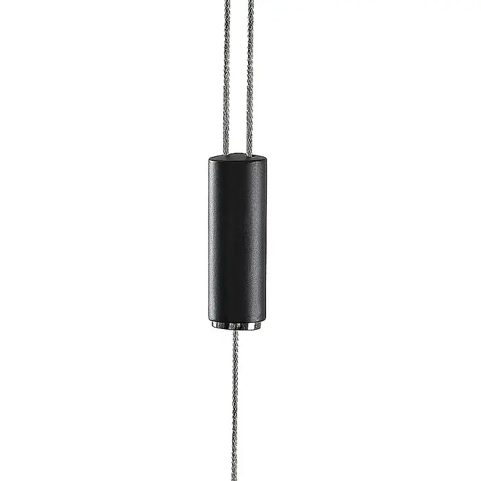 Lucande Pendelleuchte Stakato - Schwarz matt