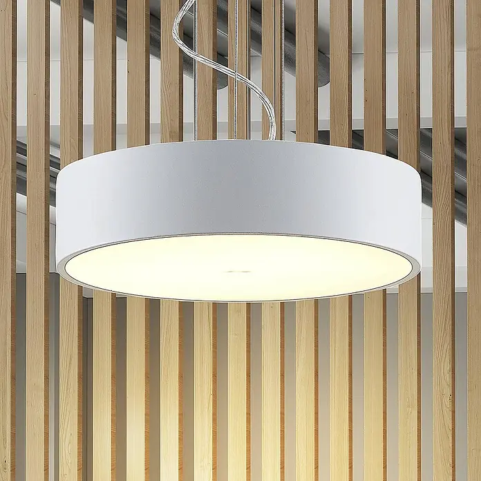 Arcchio Pendelleuchte Noabelle - L x B x H: 40 x 40 x 10 cm, weiß / opal, weiß