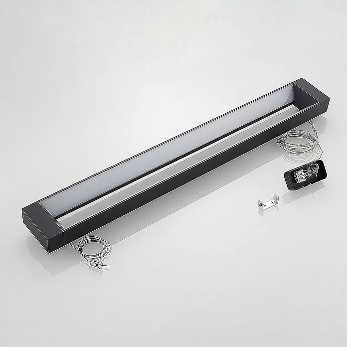 Arcchio Pendelleuchte Cuna - L x B x H: 92,2 x 11,5 x 4,88 cm, schwarz, Schwarz (RAL 9005)