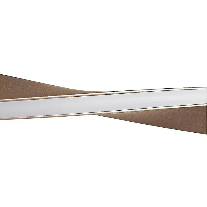 Lindby Pendelleuchte Jaren - L x B x H: 100 x 4 x 1 cm, braun / rost, braun, Schwarz