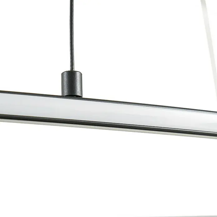 Lucande Pendelleuchte Gavril - L x B x H: 100 x 38 x 1 cm, schwarz, Schwarz