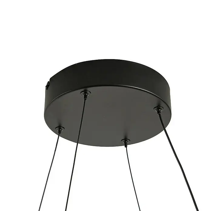 Lucande Pendelleuchte Gavril - L x B x H: 100 x 38 x 1 cm, schwarz, Schwarz