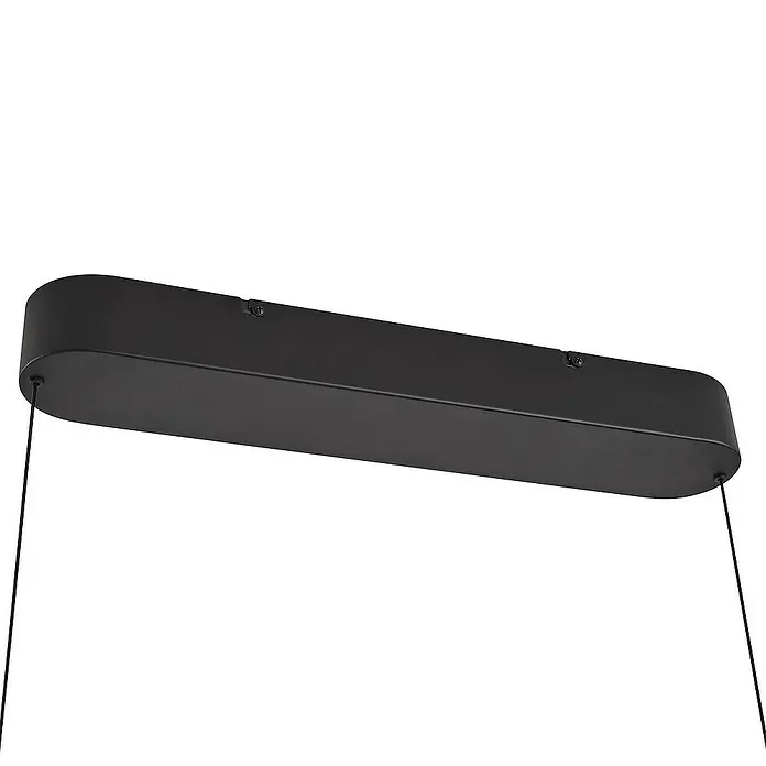 Lucande Pendelleuchte Clavit - L x B x H: 140 x 9 x 8 cm, schwarz, Schwarz
