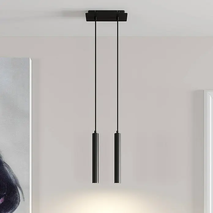 Arcchio Pendelleuchte Franka - schwarz, Schwarz (RAL 9005)