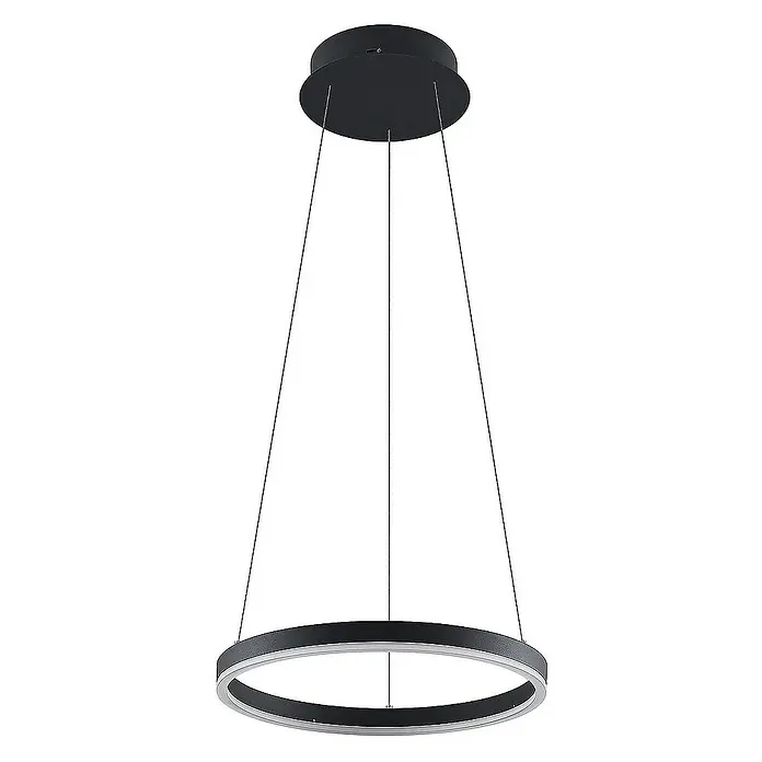 Arcchio Pendelleuchte Albiona - schwarz, Schwarz, weiß
