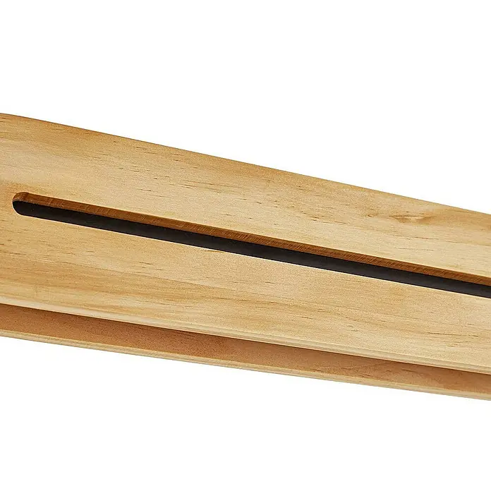 Lucande Pendelleuchte Darnor - Holz hell, holz hell, Schwarz
