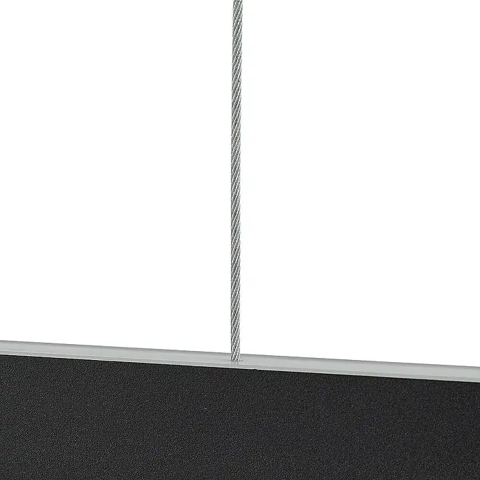 Lucande Pendelleuchte Mylosh - L x B x H: 110 x 3,5 x 4,6 cm, schwarz, Schwarz