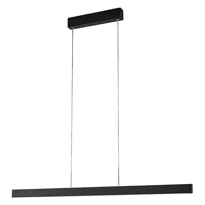 Lucande Pendelleuchte Mylosh - L x B x H: 110 x 3,5 x 4,6 cm, schwarz, Schwarz