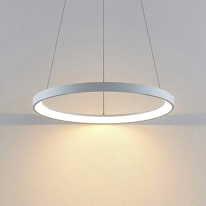 Arcchio Pendelleuchte Vivy - L x B x H: 58 x 58 x 3,5 cm, weiß / opal, weiß