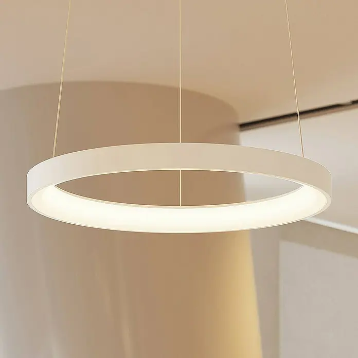 Arcchio Pendelleuchte Vivy - L x B x H: 58 x 58 x 3,5 cm, weiß / opal, weiß