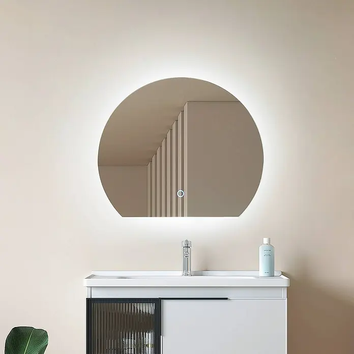 Lucande LED-Spiegelleuchte Celestiel - chrom / silber, chrom / silber