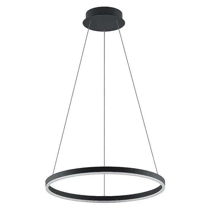 Arcchio Pendelleuchte Albiona - L x B x H: 60 x 60 x 3,5 cm, schwarz, Schwarz, weiß