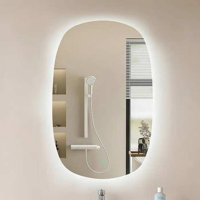 Lucande LED-Spiegelleuchte Celestiel - chrom / silber, chrom / silber