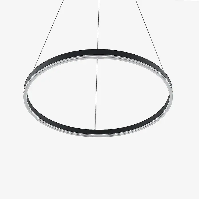 Arcchio Pendelleuchte Albiona - L x B x H: 60 x 60 x 3,5 cm, schwarz, Schwarz, weiß