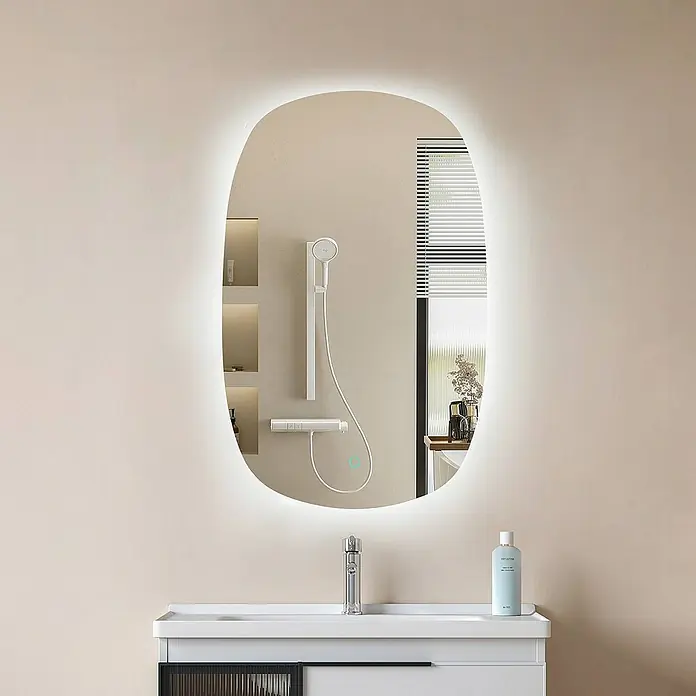Lucande LED-Spiegelleuchte Celestiel - chrom / silber, chrom / silber