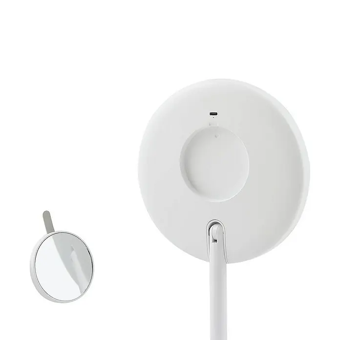 Lindby LED-Spiegelleuchte Renki - weiß / opal, weiß / opal