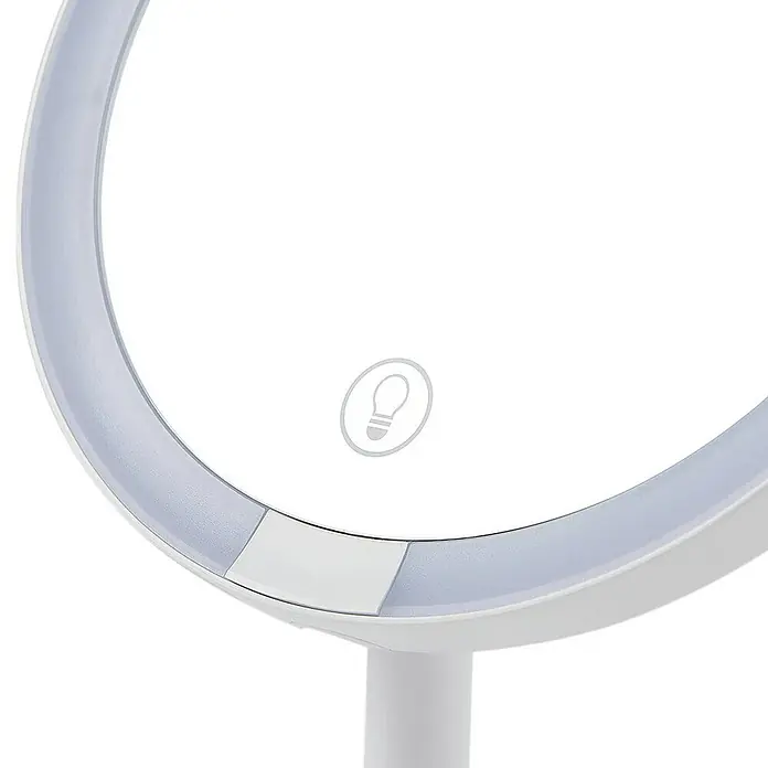 Lindby LED-Spiegelleuchte Renki - weiß / opal, weiß / opal