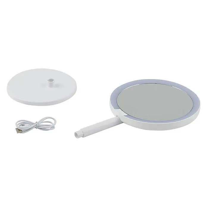 Lindby LED-Spiegelleuchte Renki - weiß / opal, weiß / opal