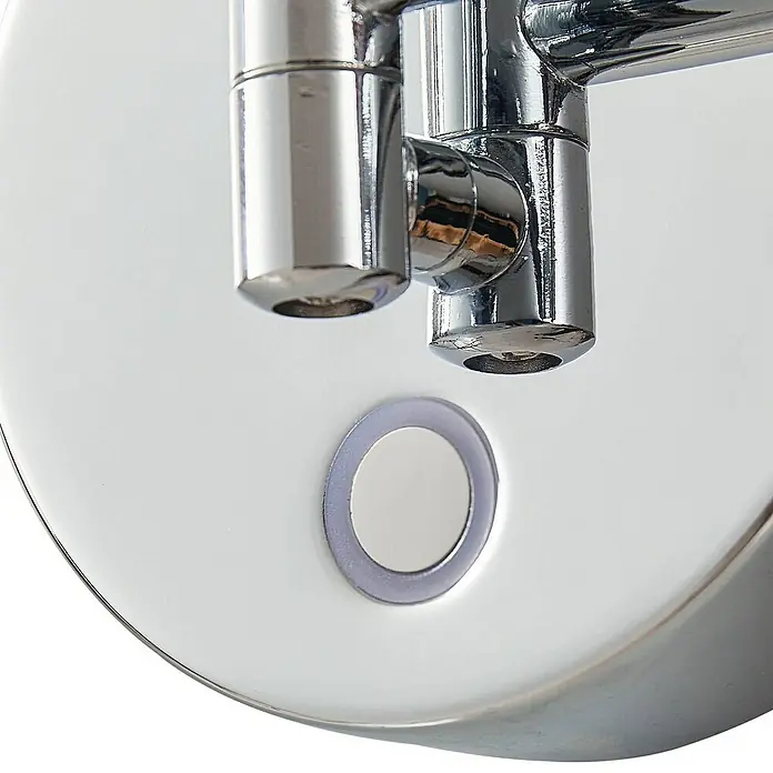 Lucande LED-Spiegelleuchte Fyria - chrom / silber, chrom / silber