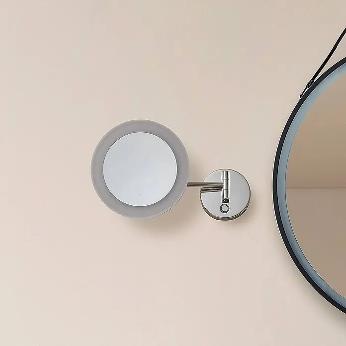 Lucande LED-Spiegelleuchte Fyria - chrom / silber, chrom / silber