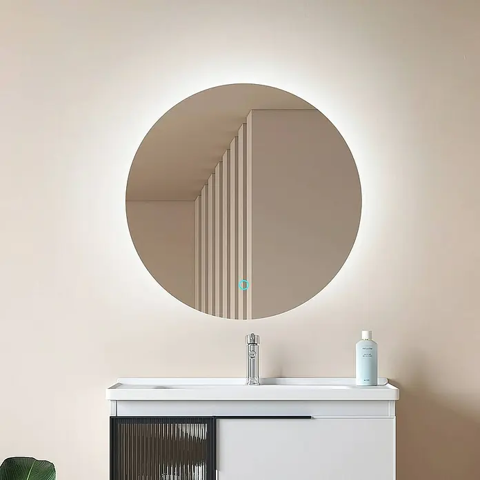 Lucande LED-Spiegelleuchte Celestiel - chrom / silber, chrom / silber