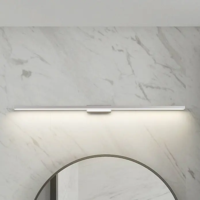 Lindby Wandleuchte Alenia - L x B x H: 7,1 x 120 x 5 cm, alu / grau / zink