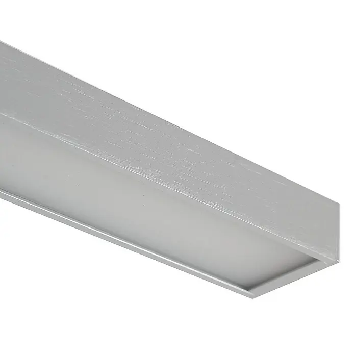 Lindby Wandleuchte Alenia - L x B x H: 7,1 x 120 x 5 cm, alu / grau / zink