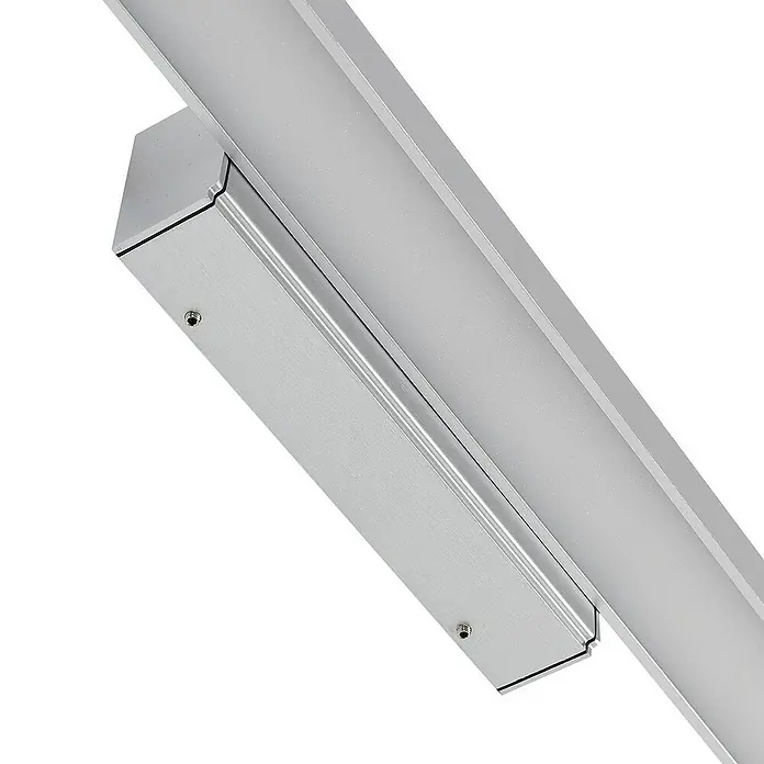 Lindby Wandleuchte Alenia - L x B x H: 7,1 x 120 x 5 cm, alu / grau / zink