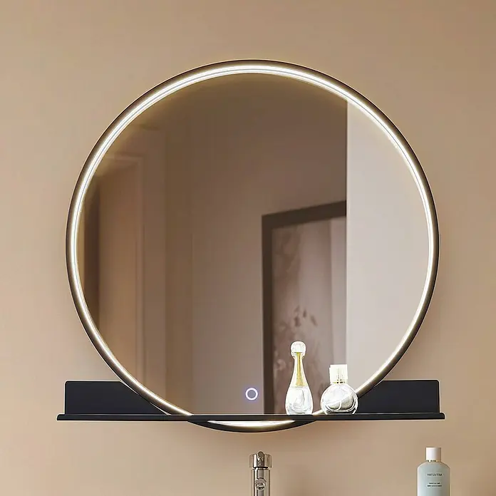 Lucande LED-Spiegelleuchte Miren - schwarz