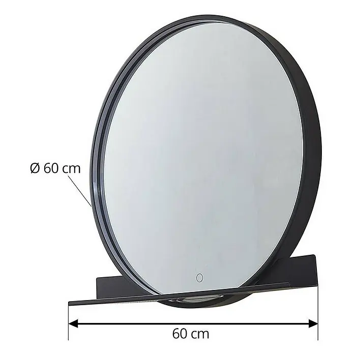 Lucande LED-Spiegelleuchte Miren - schwarz